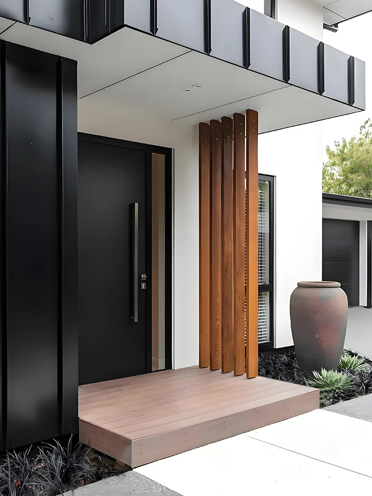 

Entrance Door With Sidelight Smart Lock Pivot Front Entry Main Doors Aluminum Alloy Swing Exterior Door Home Decor Custom