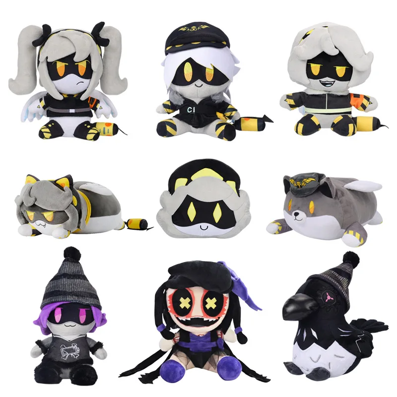 25cm MURDER DRONES Plush Cyn Kawaii Crow Girls Cartoon Anime Character Soft Stuffed Doll Collection Christmas Gifts Toy For Kids