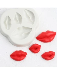 Lip Heart LOVE Shapes Silicone Mold Fondant Mould Cake Decorating Tools Chocolate Gumpaste Mold, Sugarcraft Mold M2627