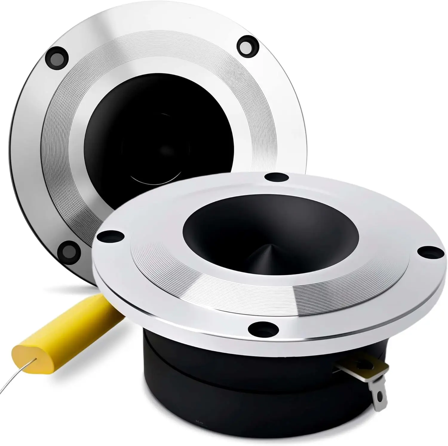 

Супер твитер, высокочастотный динамик для автомобильной аудиосистемы, супер твитеры высокой сжатия 1,8 дюйма, 400 Вт с звуковой катушкой 1 дюйм, 1 пара