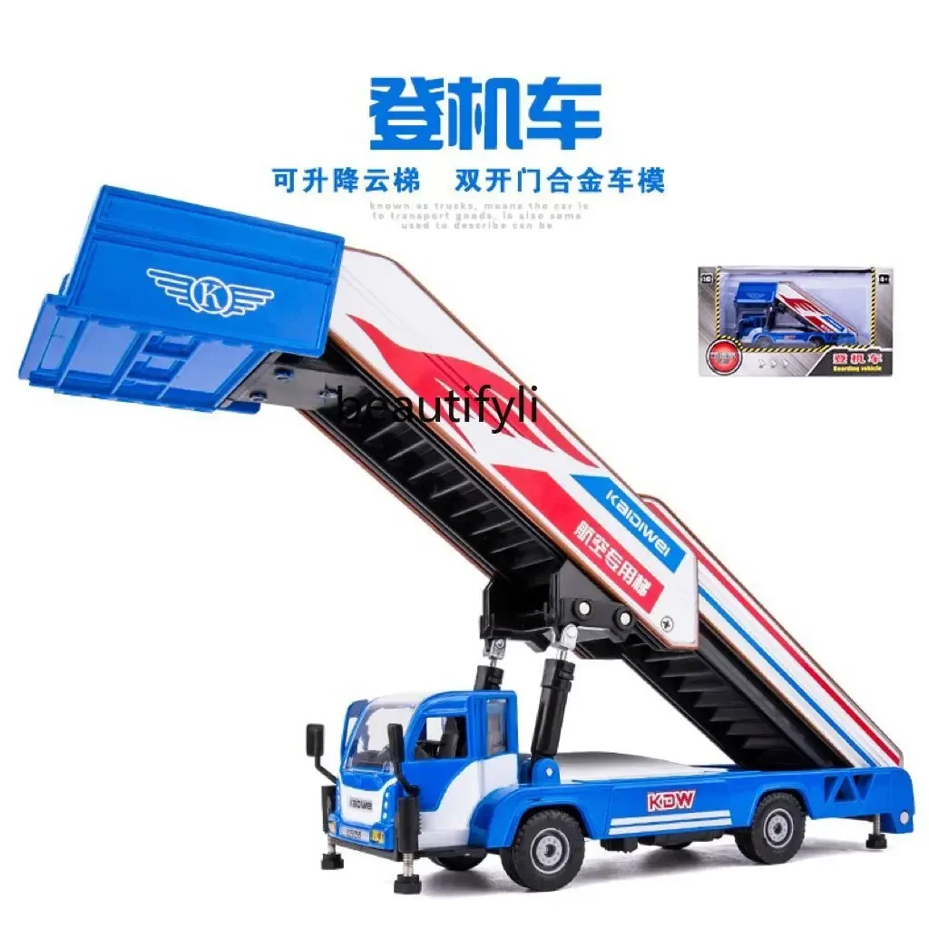 Alloy Boarding Car Model Ladder Retractable Passenger Boarding Bridge Boat Car Toy