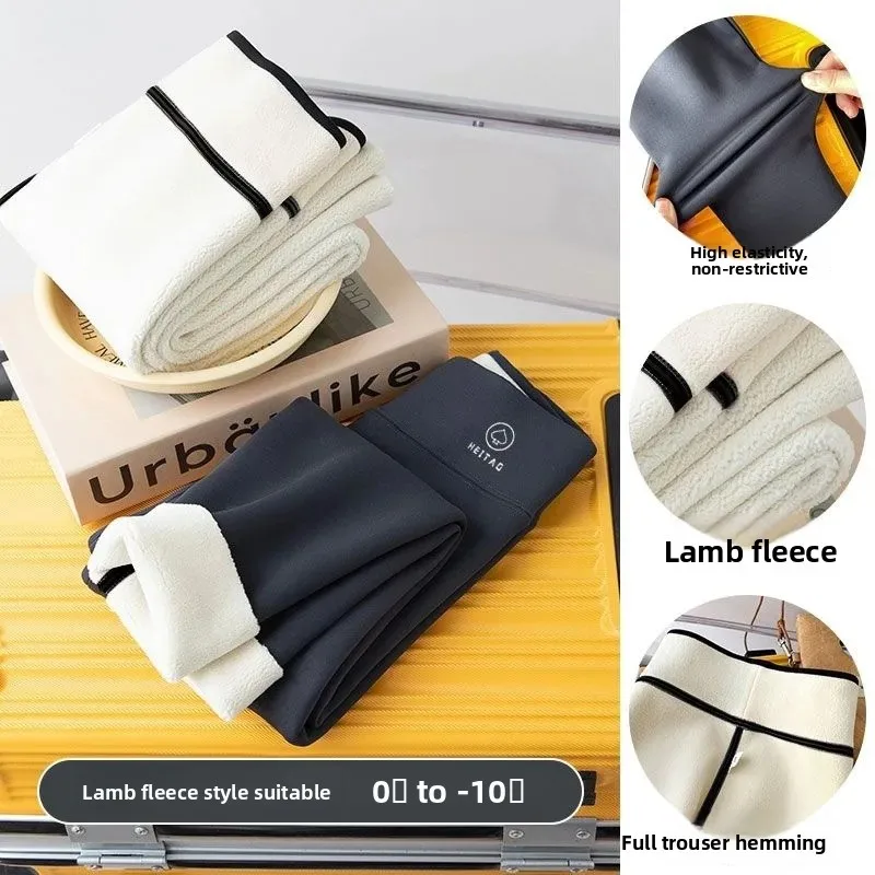 المرأة عالية الخصر Fce اصطف جلد arkskin اليوغا السراويل ثي الدافئة الساق التخسيس الخريف الشتاء تسعة قطع Cosite النسيج السراويل