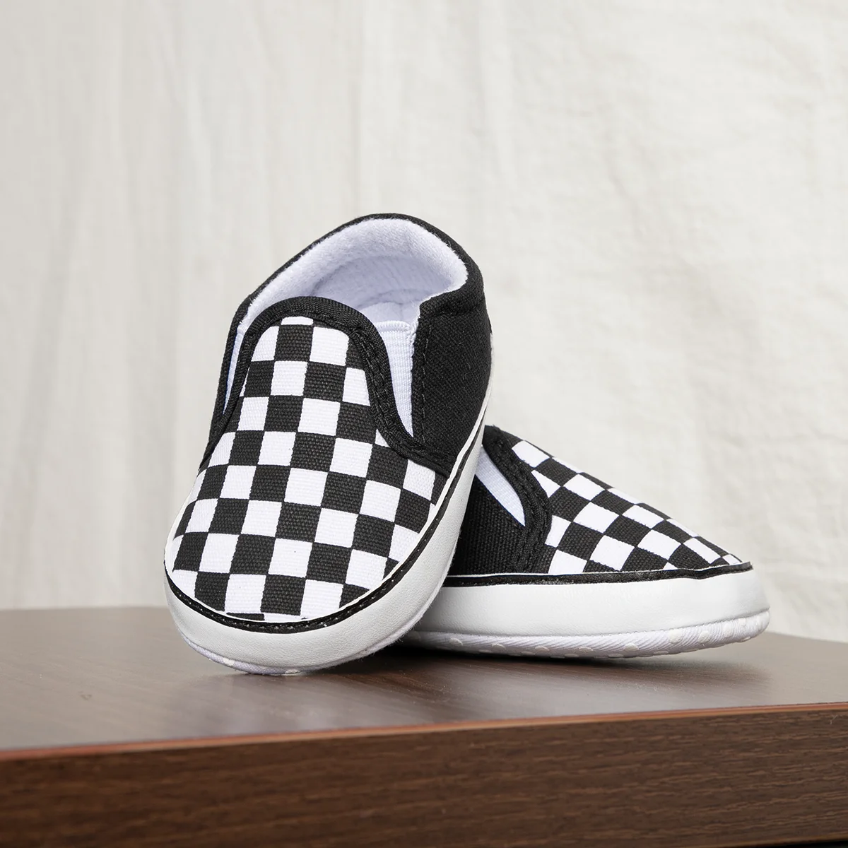 Classic Boys Girls Canvas Shoes Checkerboard Casual Baby Shoes Comfortable Soft Sole Outdoor Newborn Toddler Boy Shoes