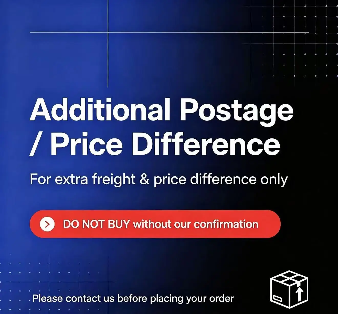 Extra Shipping Fee / Price Difference Supplement