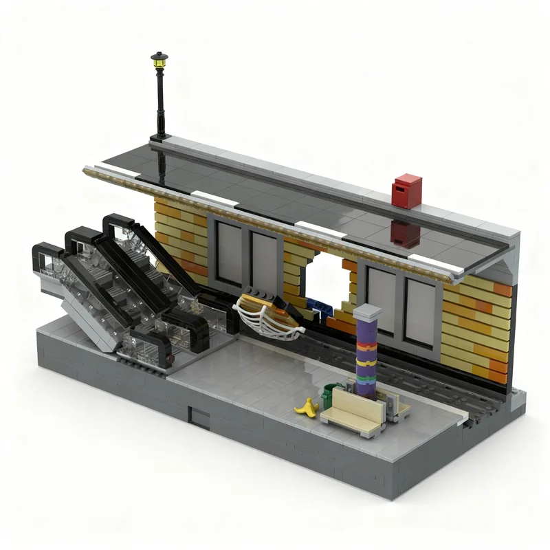 1228pcs MOC Heroes Marvelled Spider Manned Metro Break Custom Build Christmas Gifts Model Building Blocks Toys Architecture