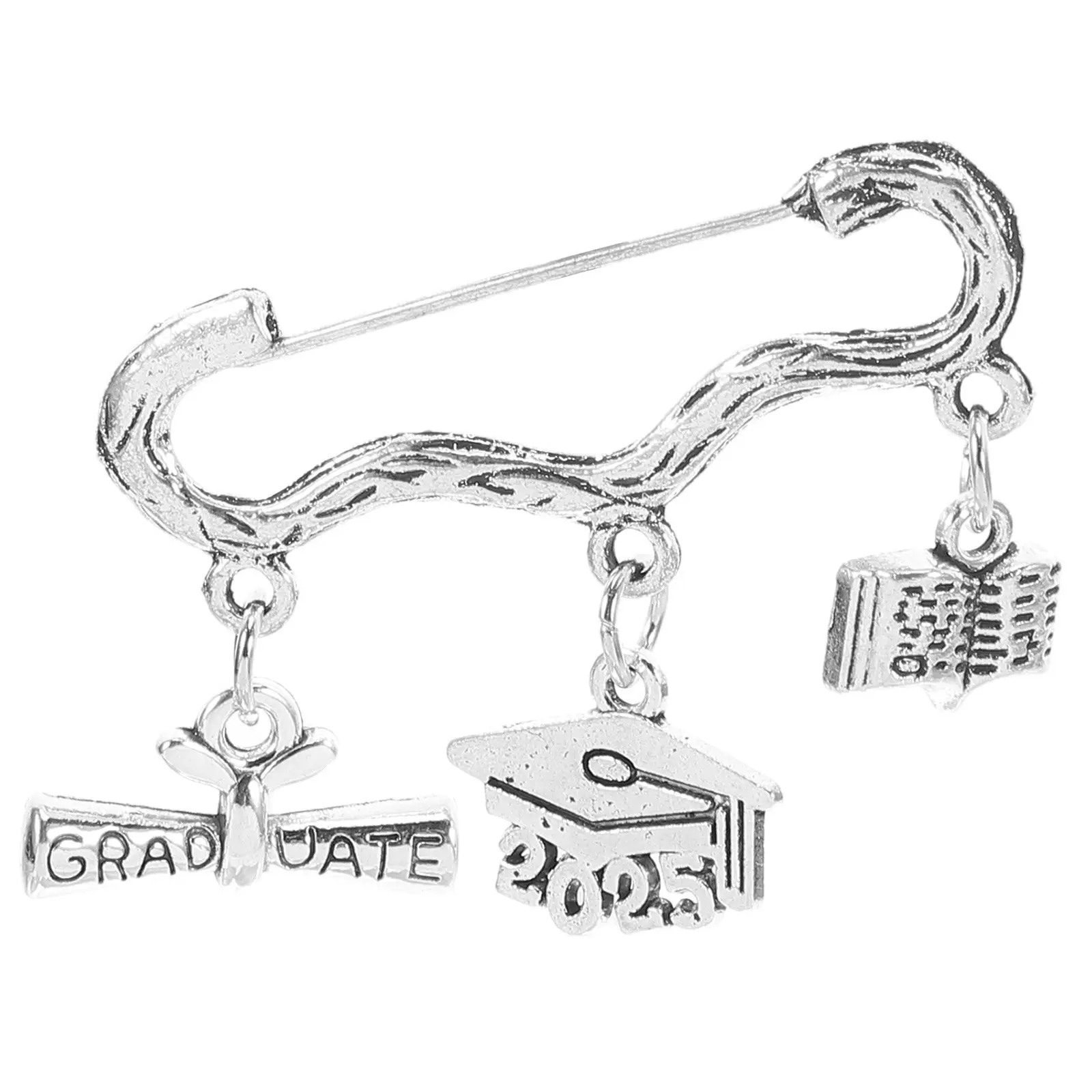 Bachelor Cap Graduation Brooch Badge Pin 2025 Graduation Season Accessory Party Souvenir Cap Charm New Year's Eve Decoration