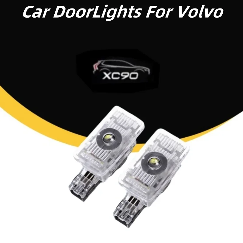 

2x Projector Accessories Car Door Welcome Light Projector Doors Puddle Lights Compatible For Volvo XC90 XC40 XC60 V90 S90 S60