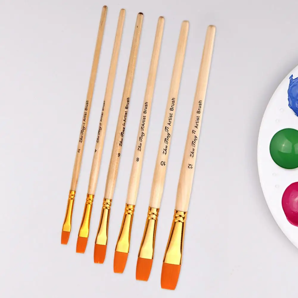 

Практичная не расщепляющаяся легко моющаяся оригинальная деревянная цветная Удочка искусственная мягкая щетина школьные принадлежности