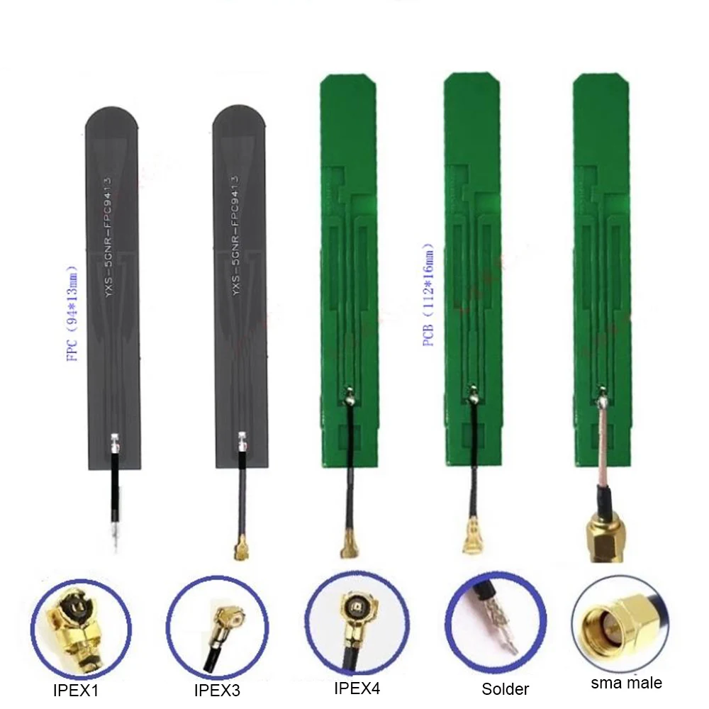 

Taidacent 5PCS 5G NR Internal Antenna Cellular PCB Built-in Antenna 4G LTE Wifi Modem Booster Antenna 600-6500 MHz