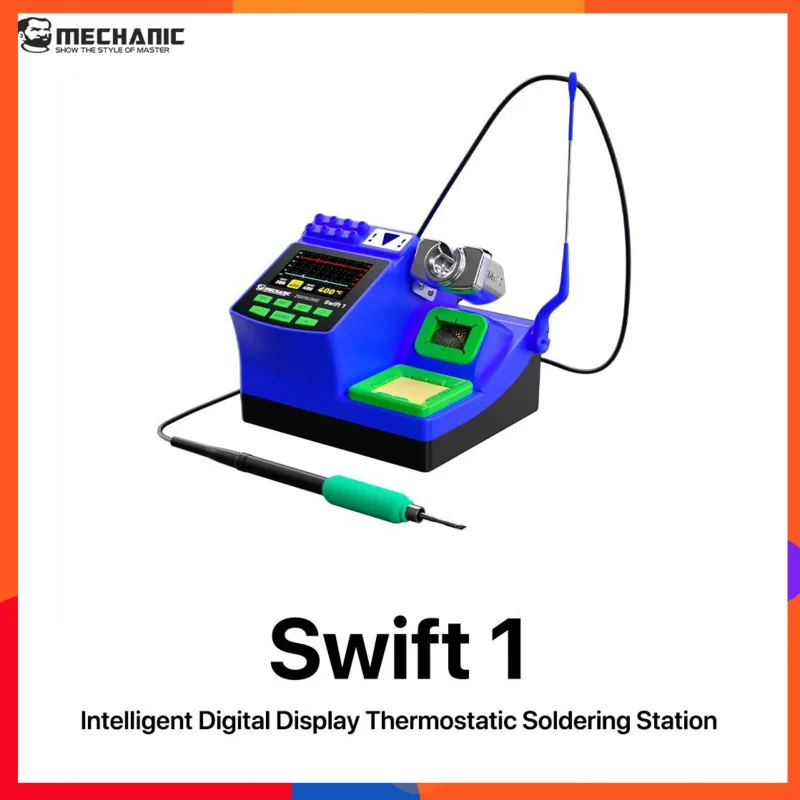 

MECHANIC Swift 1 Intelligent Soldering Workstation 2S Quick Heat Up 3S Tin Melting LED Display Supports C210 Handle Replaceable