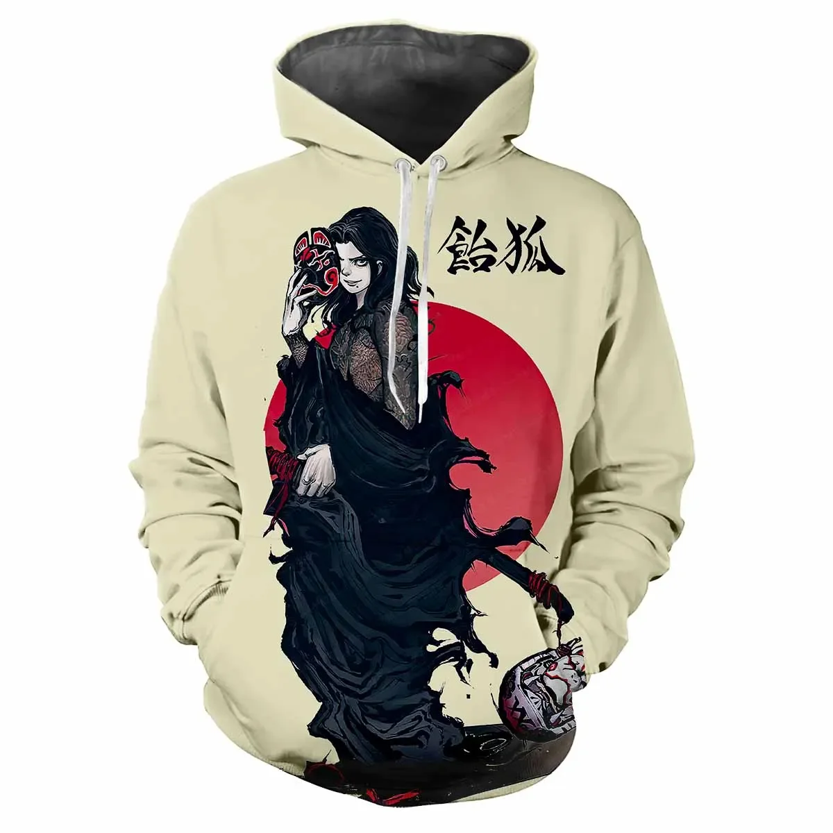 2024 Kabuki 3D Hoodies Men Women Cartoon Anime Oversized Hoodie Pullovers Hooded Sweatshirts Tracksuits Coats Kids Clothing