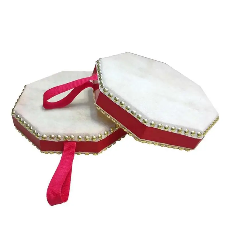 1Pc Octagonal Tambourine Children Students Dance Props Drum Stage Performances Professional Percussion Musical Instruments