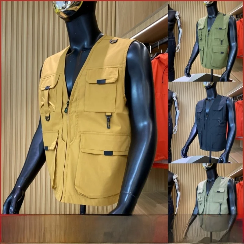 

Тактический жилет для спецодежды American Sle с несколькими кетами, уличный мужской жилет на весну и осень, подходит для V-Ne