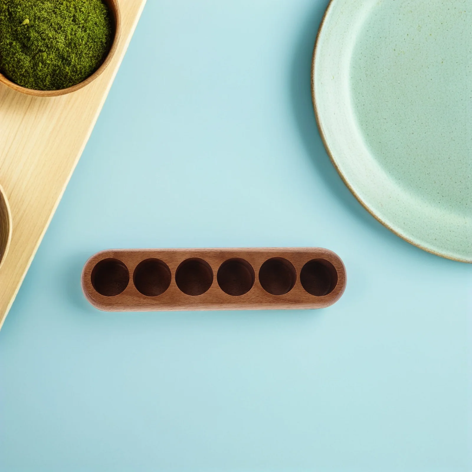 

Coffee Bean Display Stand Tube Storage Bottom Box Tubes Rack Container Wooden Holder