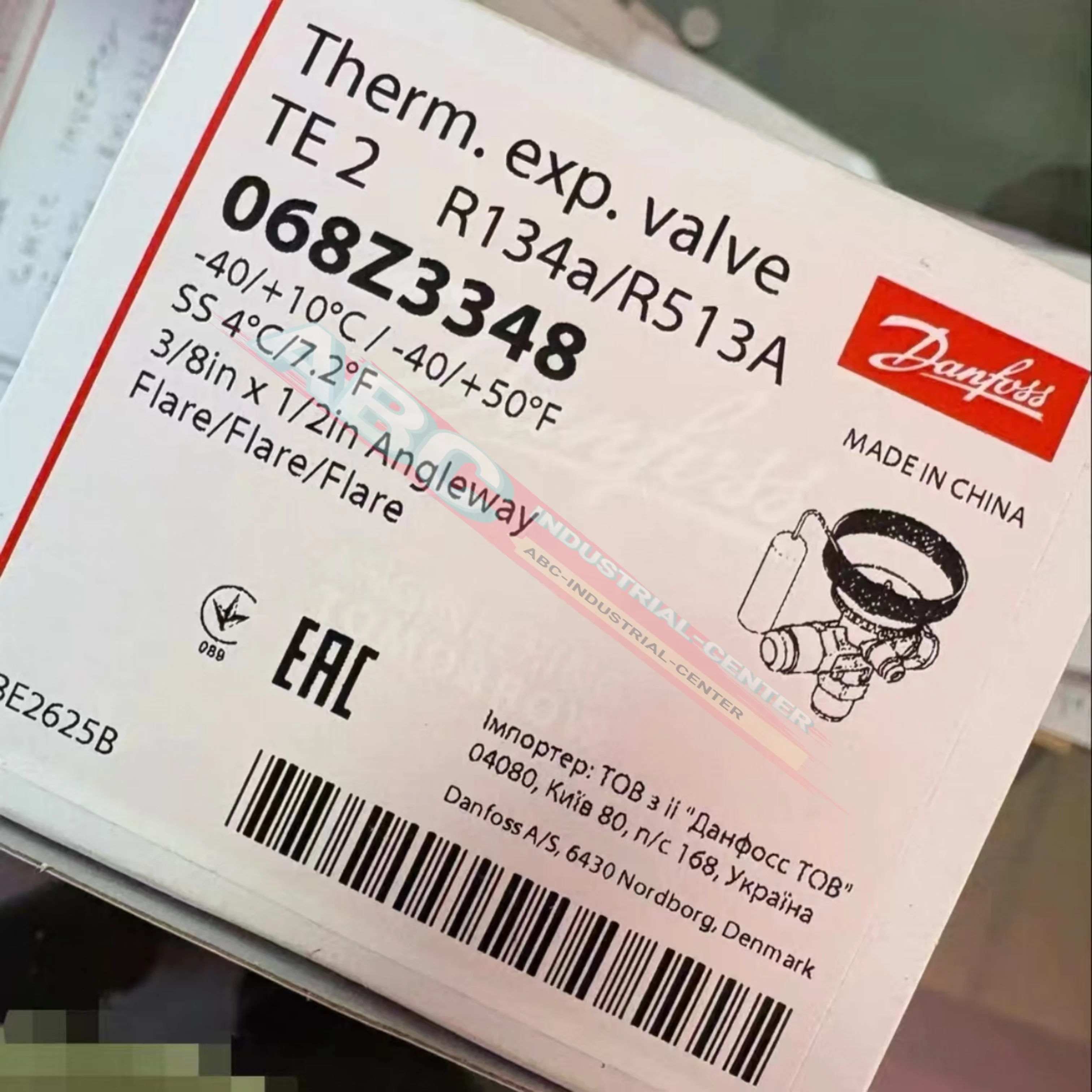 

Термостатический расширительный клапан 068Z3284 TE2, новый. 068Z3346 T2, 068Z3348 TE2