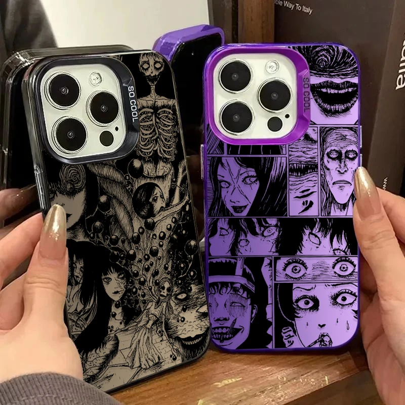 Terror Art Tomie Uzumaki funda dura de teléfono para iPhone 17 Air 16 15 11 12 14 13 Pro Max XS X XR Plus 8 7 SE 2020 cubierta a prueba de golpes