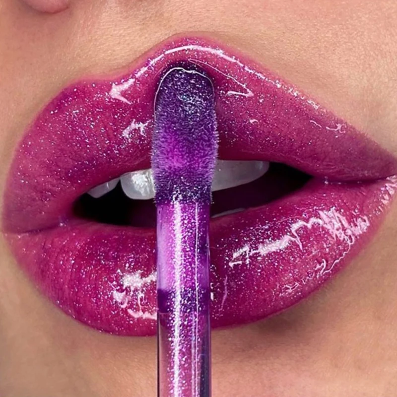 Waterproof Diamond Glitter Lip Gloss Long Lasting Glitter Lipstick Shiny Lip Gloss Shimmer Pearl Lipgloss Korean Makeup Cosmetic