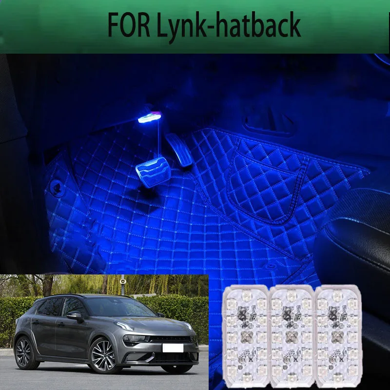 

FOR Lynk-02 LED Car Interior Ambient Foot Light Atmosphere Decorative Lamps Party decoration lights Neon strips