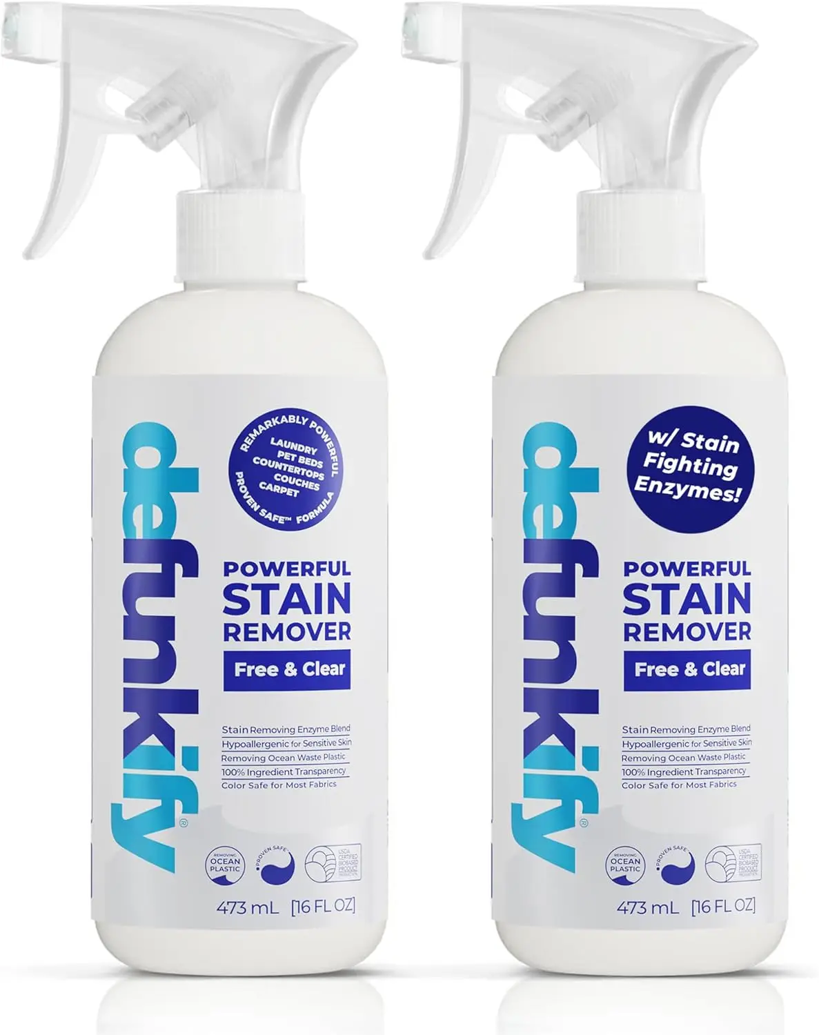 

Enzyme-Free Stain Remover Spray, 32oz for Clothes, Carpet & Gear - Safe for Sensitive Skin, Kids & Pets