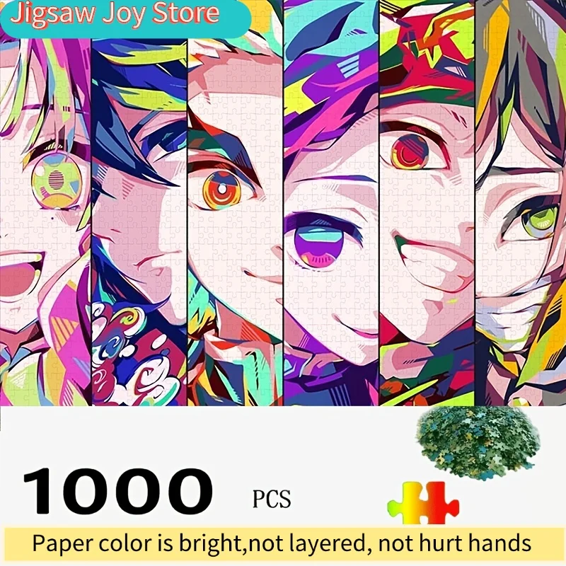 

Пазл с изображением аниме-персонажей, идеально подходит для украшения стен дома и праздничных вечеринок. Устойчивость к царапинам