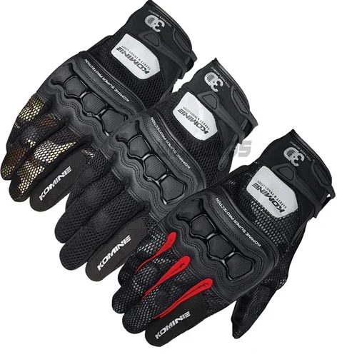 2025 Komine Guantes GK 215 Verano 3D Malla Protectora Guantes de motocicleta Motocross Moto Guante