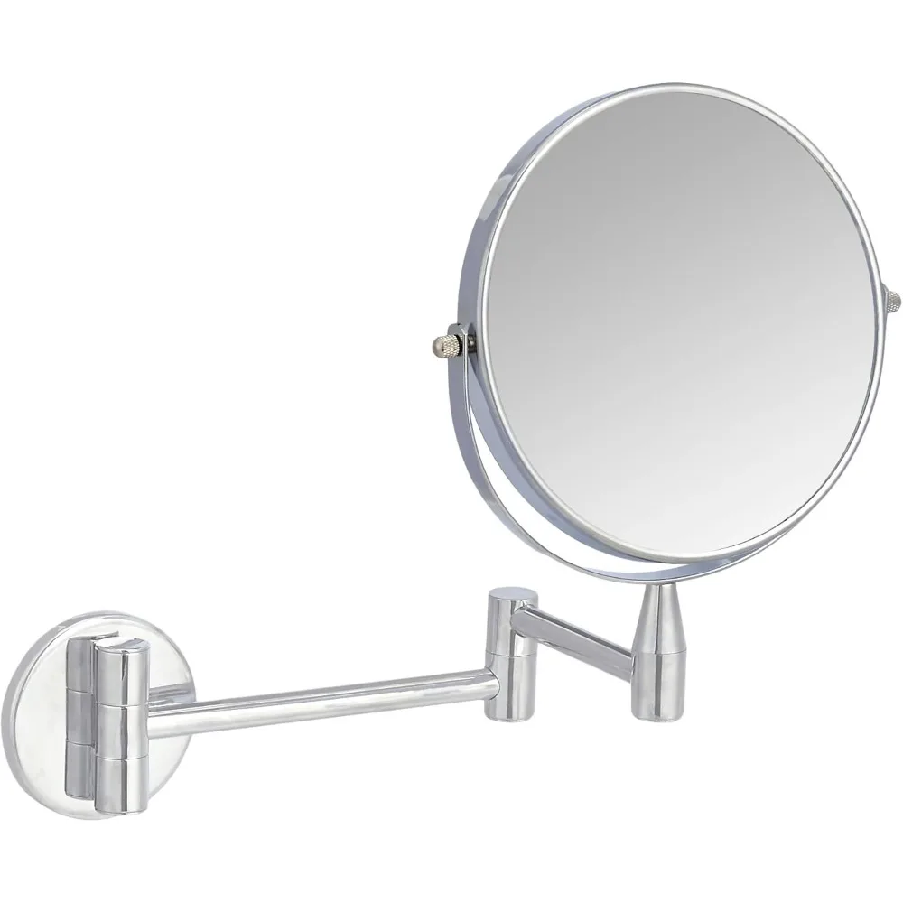 

Makeup Mirror, 1x/5x Magnification, 12.8 Inches Long X 10 Inches Wide, Wall-mounted Round Bathroom Makeup Mirror