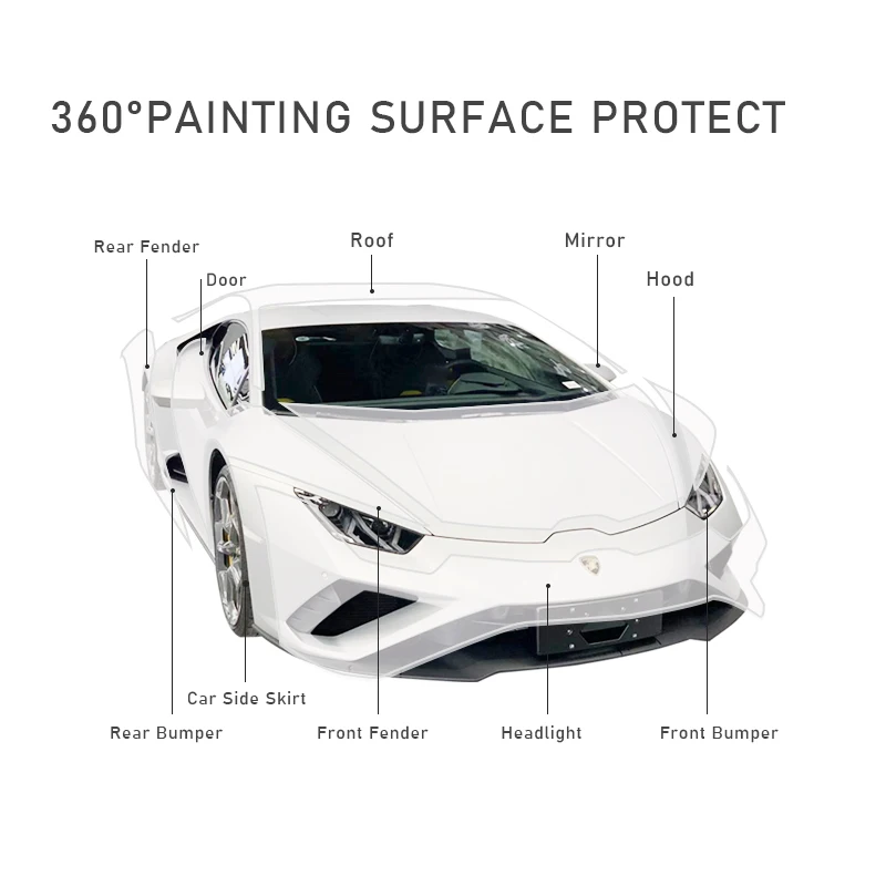 Kustomisasi jernih Self Heal Ppf Transparan Vinyl Otomotif Tpu Self Healing Tpu Film Pelindung Cat Bodi Mobil