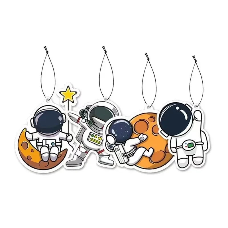 Astronauta Em Forma De Papel Carro Air Freshener, Longa Duração, Vários Fragrância, Desodorizante