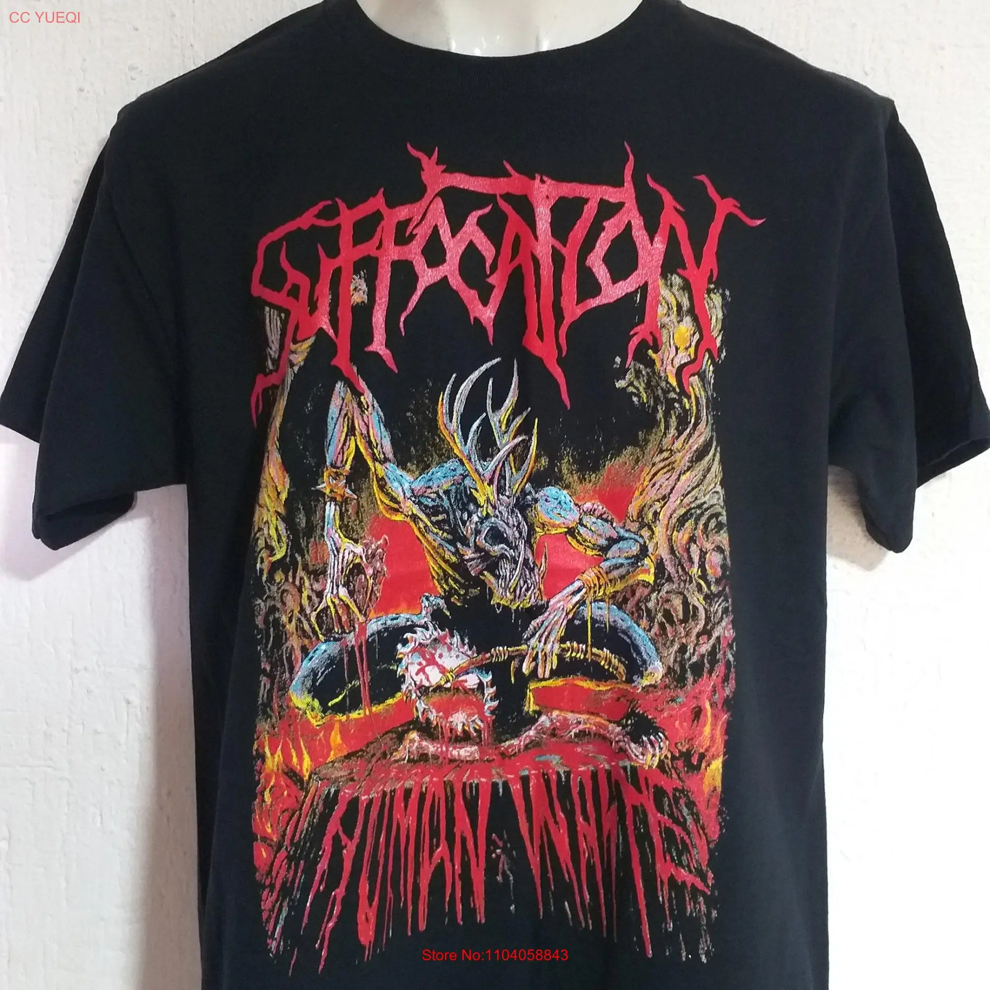 Suffocation human waste T shirt death metal gorguts incantation immolation long or short sleeves