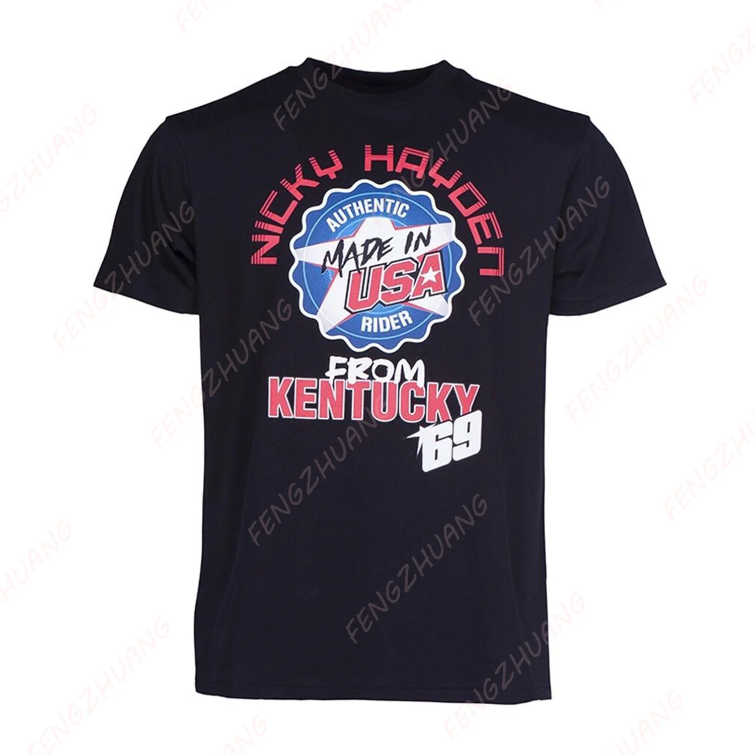 

Nicky Hayden - Authentic Rider T-Shirt New Summer unisex Cotton Tops Tees Ventilate Loose Tee Hot Sale Faddish Casual T-shirts