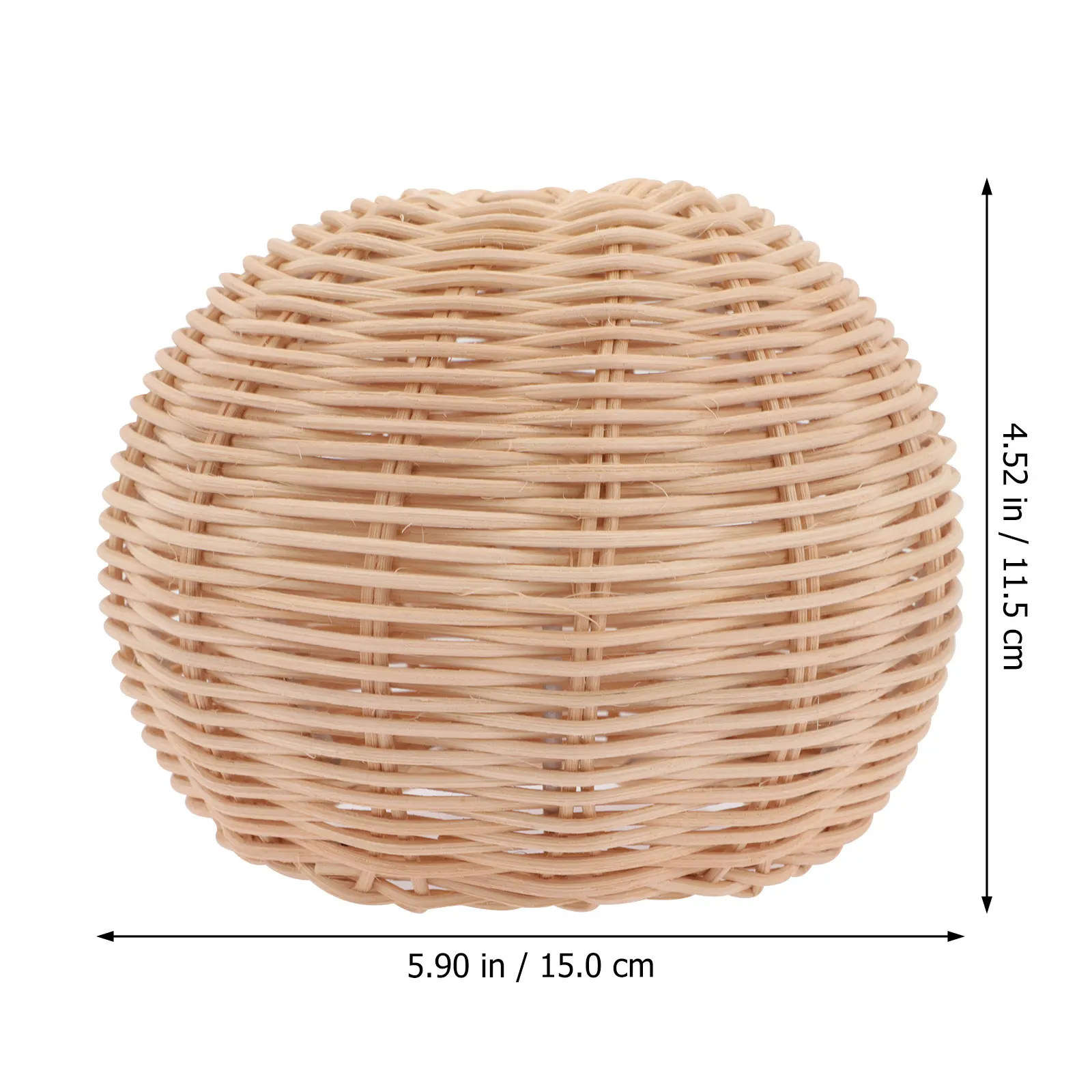 Rattan Woven Decorative Lamp Base Delicate Accessory Handmade Lamp Stand for Lighting Decoration