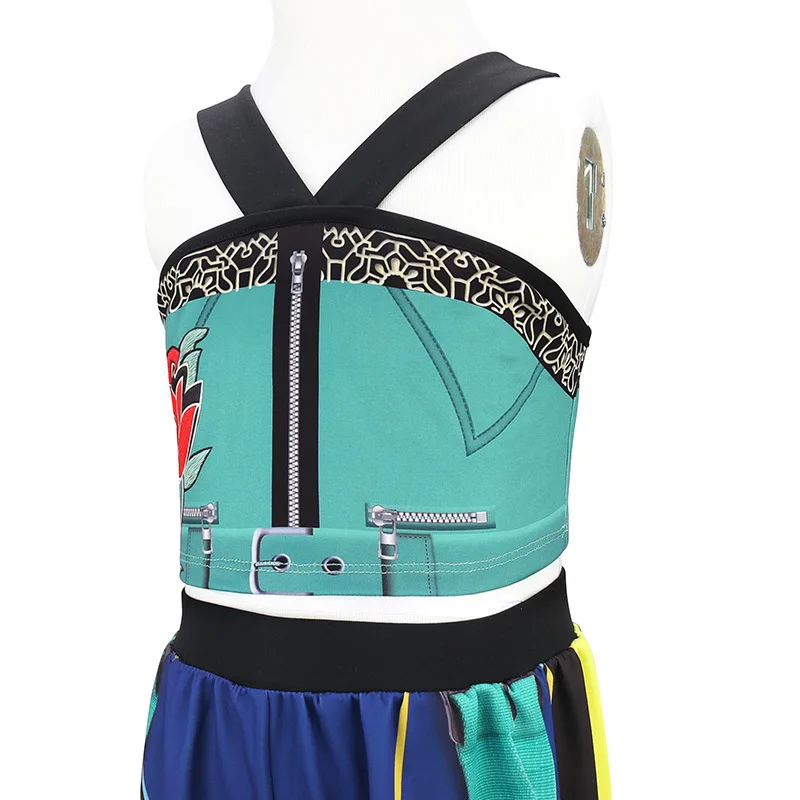 KPop شيطان هنتر الفتيات ملابس هالوين تأثيري زوي رومي مجموعة ملابس الأطفال أداء كرنفال موضة ملابس الاطفال