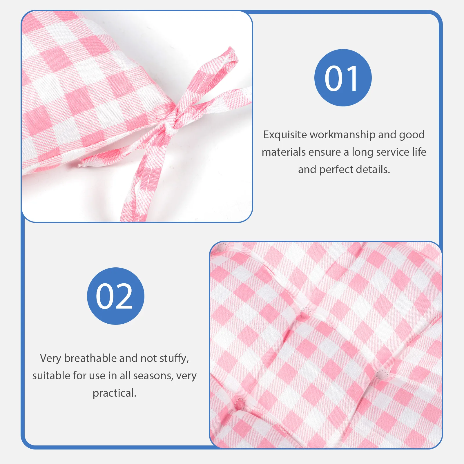 

Thickened Cotton Seating Cushion Household Square Portable Stool Pillow For Office Home Rocking Chair Decor