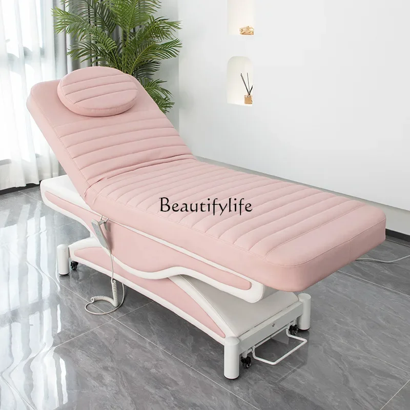 

02Electric beauty bed, silent wheel, constant temperature heating massage massage massage treatment bed