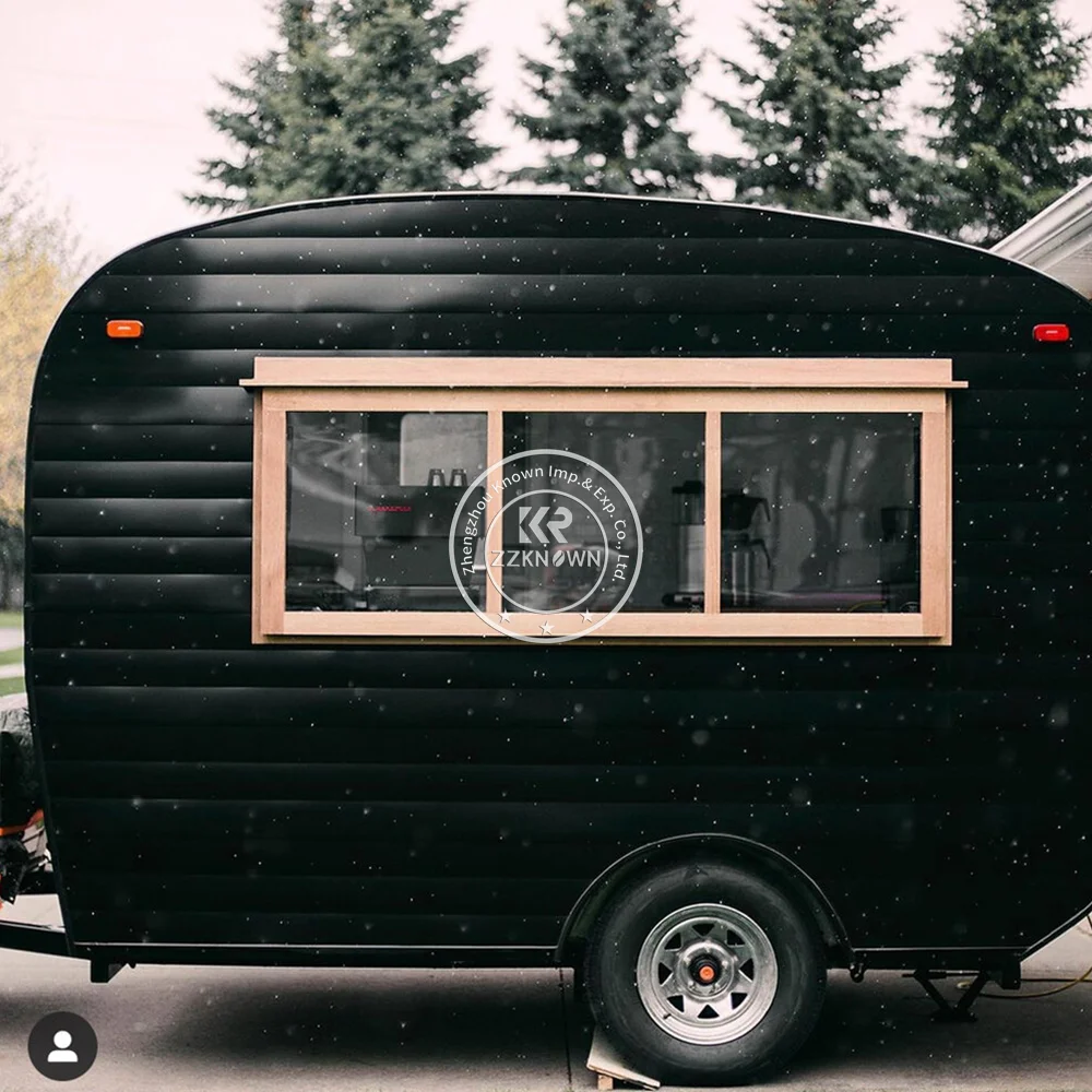 ปรับแต่งรถพ่วงอาหารครัวเต็มรูปแบบกาแฟพิซซ่ารถเข็นรถเข็นสุนัขร้อนสัมปทานรถบรรทุกอาหาร Street Ice Cream Shop Kiosk