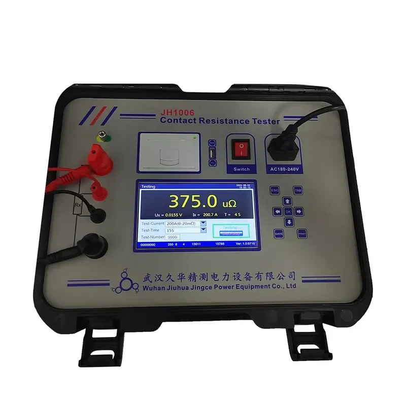 0-80m Ohm Microohm Meter Transformer Switch Circuit Breaker 100/150/200A Loop Contact Resistance Tester Detector Multimeter - view 4