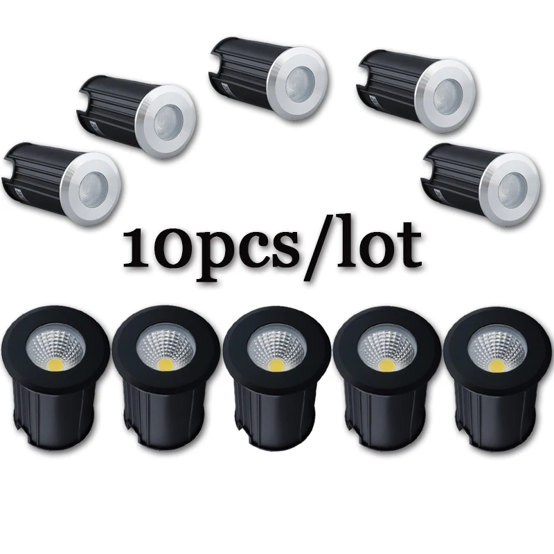 10PCS Waterproof IP67 LED underground Light 1W3W10W15W Outdoor Ground Garden Path Floor Buried Yard Spot Landscape 110V220V 12V