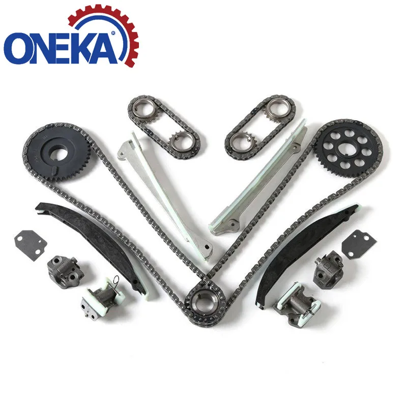 ONEKA Timing Chain Kit fits DOHC 8Cyl 4.6L Compatible for Ford Mustang 98-99 & Lincoln Continental 98-99 Mark 9-0391SC TK-FD046