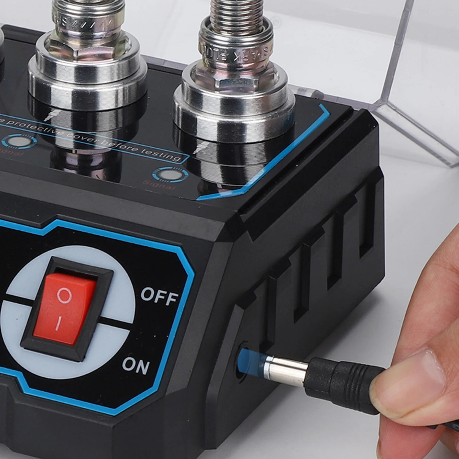 920 LCD Adjustable Flame Ignition Tester 3 Hole High Voltage Simulation Tool For 12V Car Engine Spark Detection Device