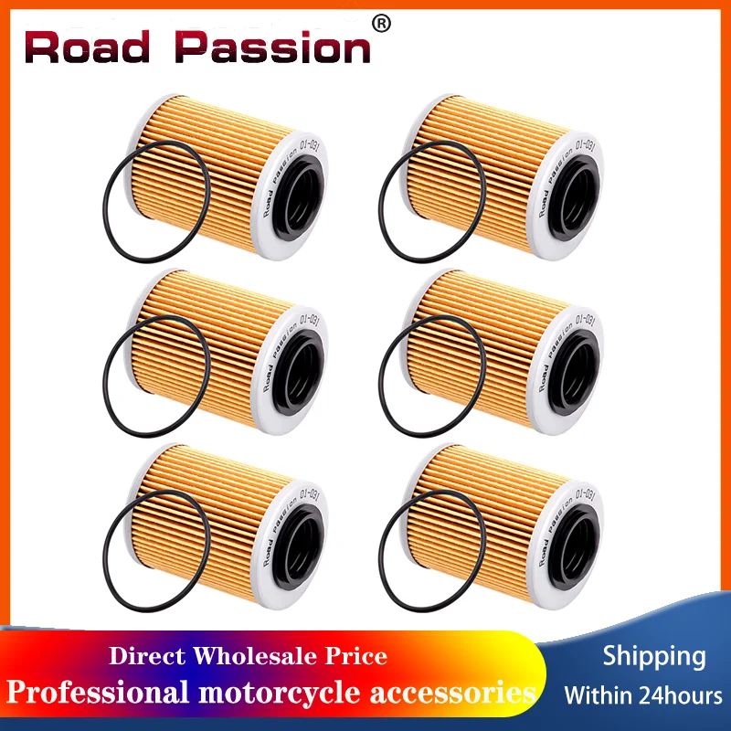 

1/2/4/6pcs Motorcycle Oil Filter For SEA-DOO Spark Up 900 GTI GTS GTR For Can-Am Ryker 600 900 Renegade 500 570 650 420956120