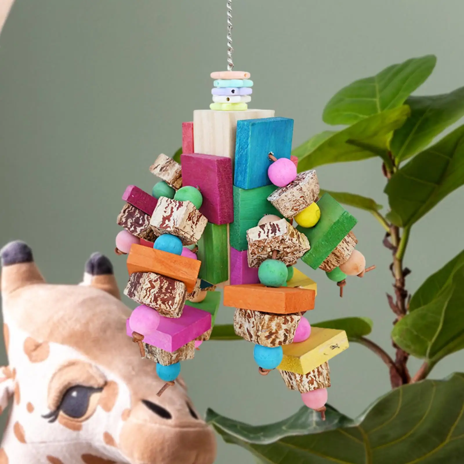 Bird Toys Parrot Hanging Cage Toy Bird Chewing Toy Parrot Swing Toy Cage Accessory Parrot Chew Toy for Canary Parrotlet