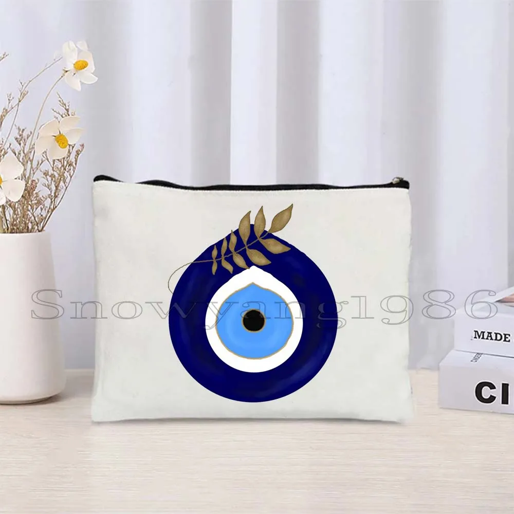 

Красочные сглаза, очаровательные круги, греческие граффити, мандала, подарок, холст, косметичка, помада для макияжа, дорожная сумка для хранения, пенал