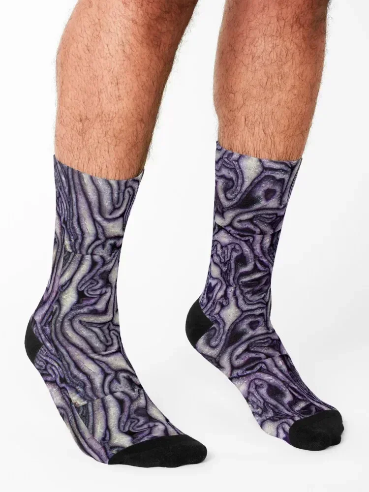 Purple Cabbage Socks funny gifts Heating sock colored funny gift Girl'S Socks Men's