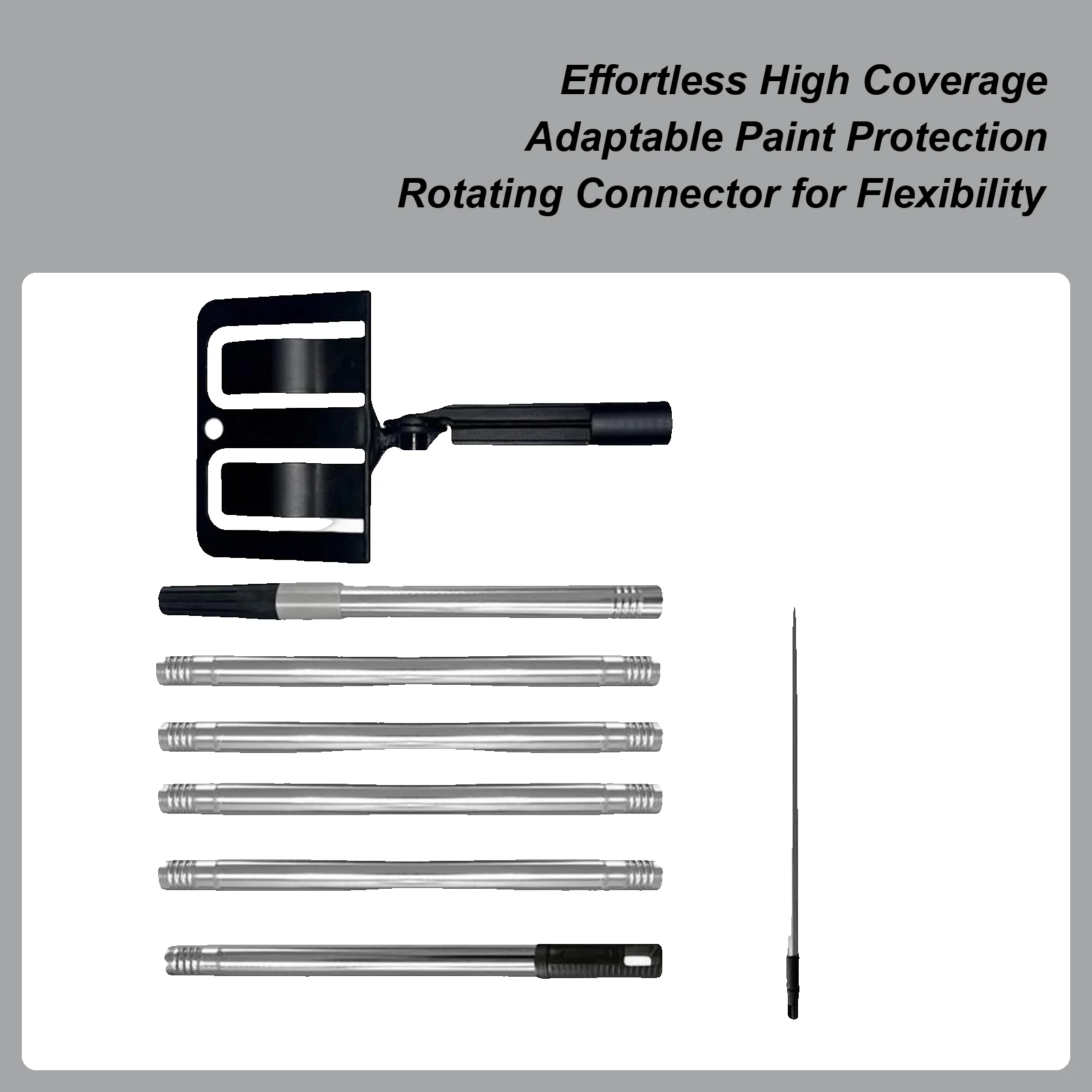 درع الطلاء قابل للتعديل ومتعدد الوظائف مع 6 أعواد درع رش اللوحة الخارجية لأرضية زاوية باب السقف #1