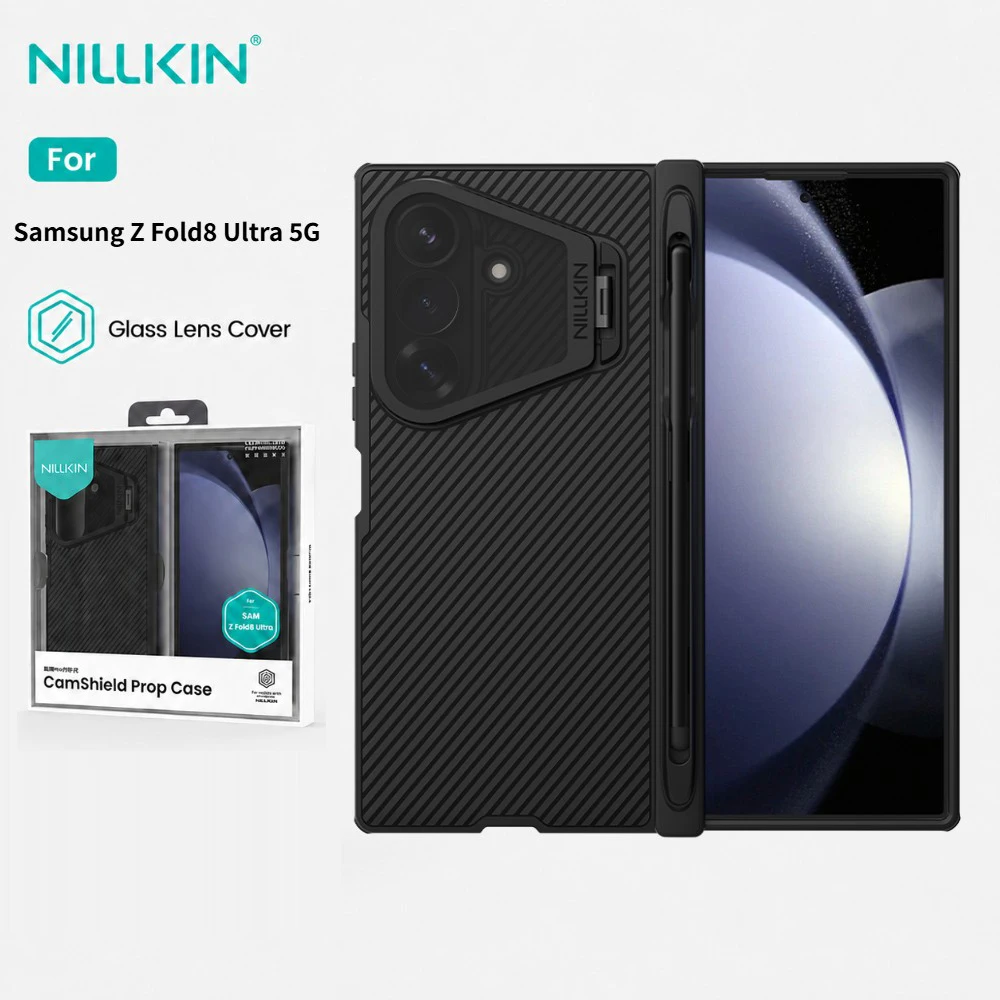 For Samsung Galaxy Z Fold 8 Ultra 5G MagSafe Case with Pen Nillkin CamShield Pro Glass Camera Protection Magnetic Cover