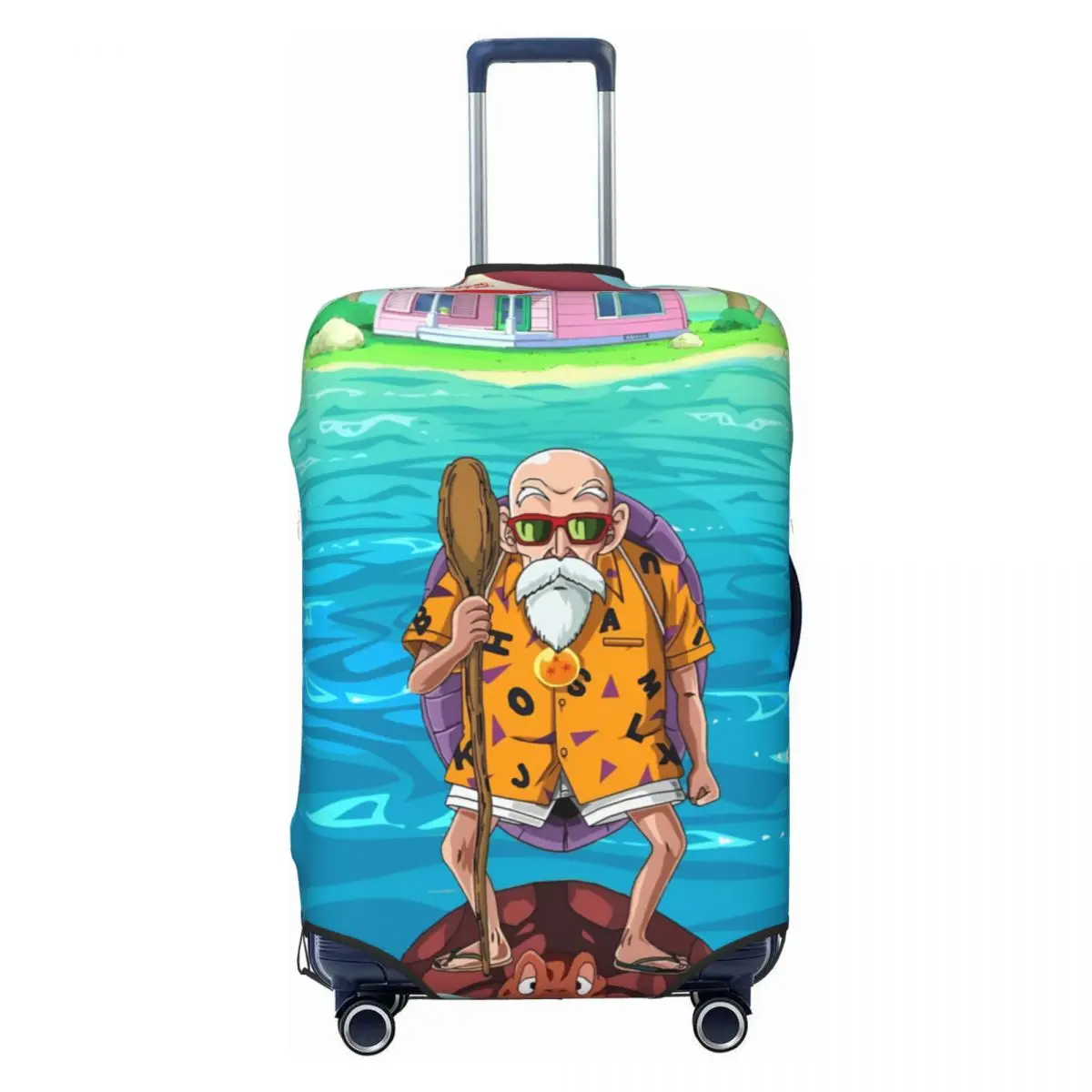 

Защитный чехол для чемодана с забавным принтом D-Dragon B-Ball Masters Roshis, пылезащитный, винтажный, для путешествий