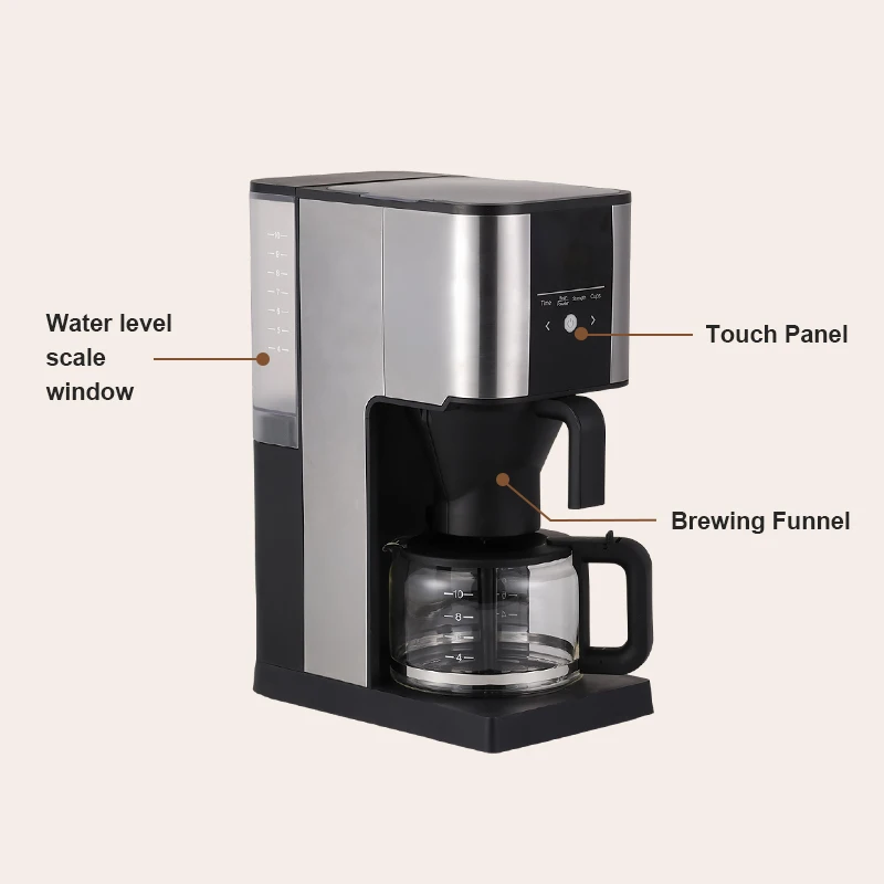 

Factory Price 2.2L Large Capacity Touch Control China Auto Coffee Machine for Shops