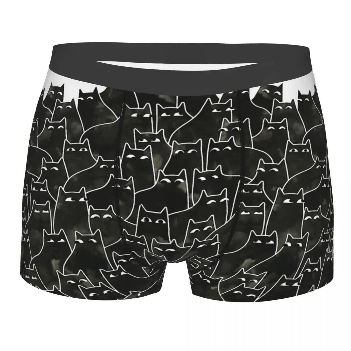 Homens suspeitos cuecas boxer cuecas, cuecas altamente respiráveis, shorts estampados de alta qualidade, ideia presente, cuecas boxer