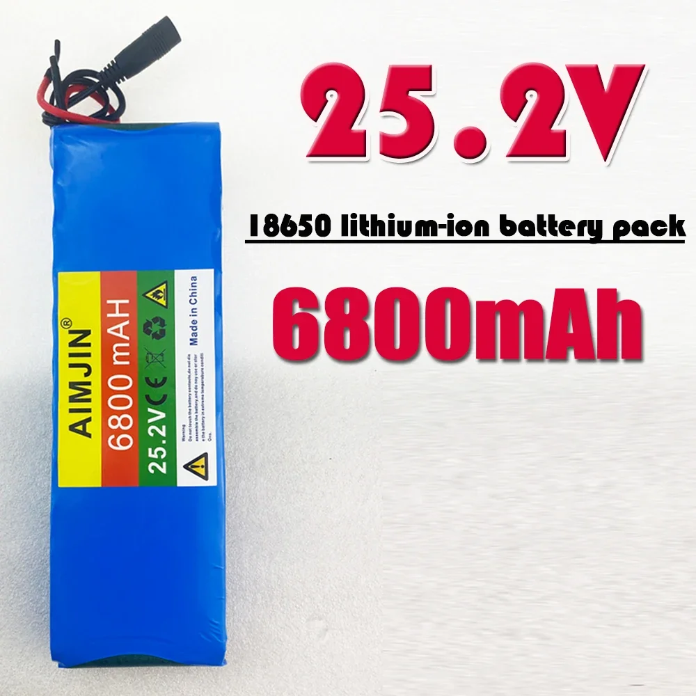 6S2P 25.2V 6800mAh Lithium-ion Rechargeable Battery Pack, Suitable for Power Supply of Electric Toys, Electronic Products etc