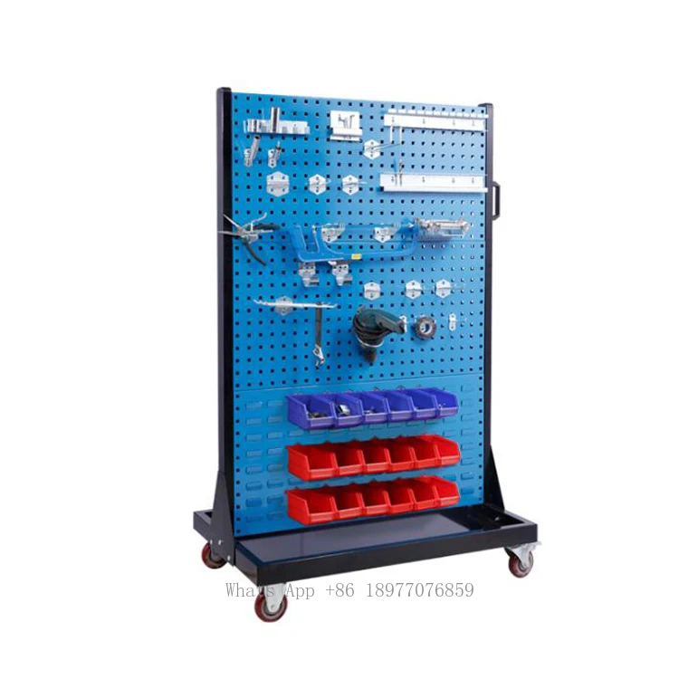 Double Side Pegboard Store Power Tool Display Stand